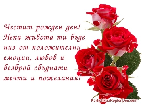 Честит рожден ден! Нека живота ти бъде низ от положителни емоции, любов и безброй сбъднати мечти и пожелания!